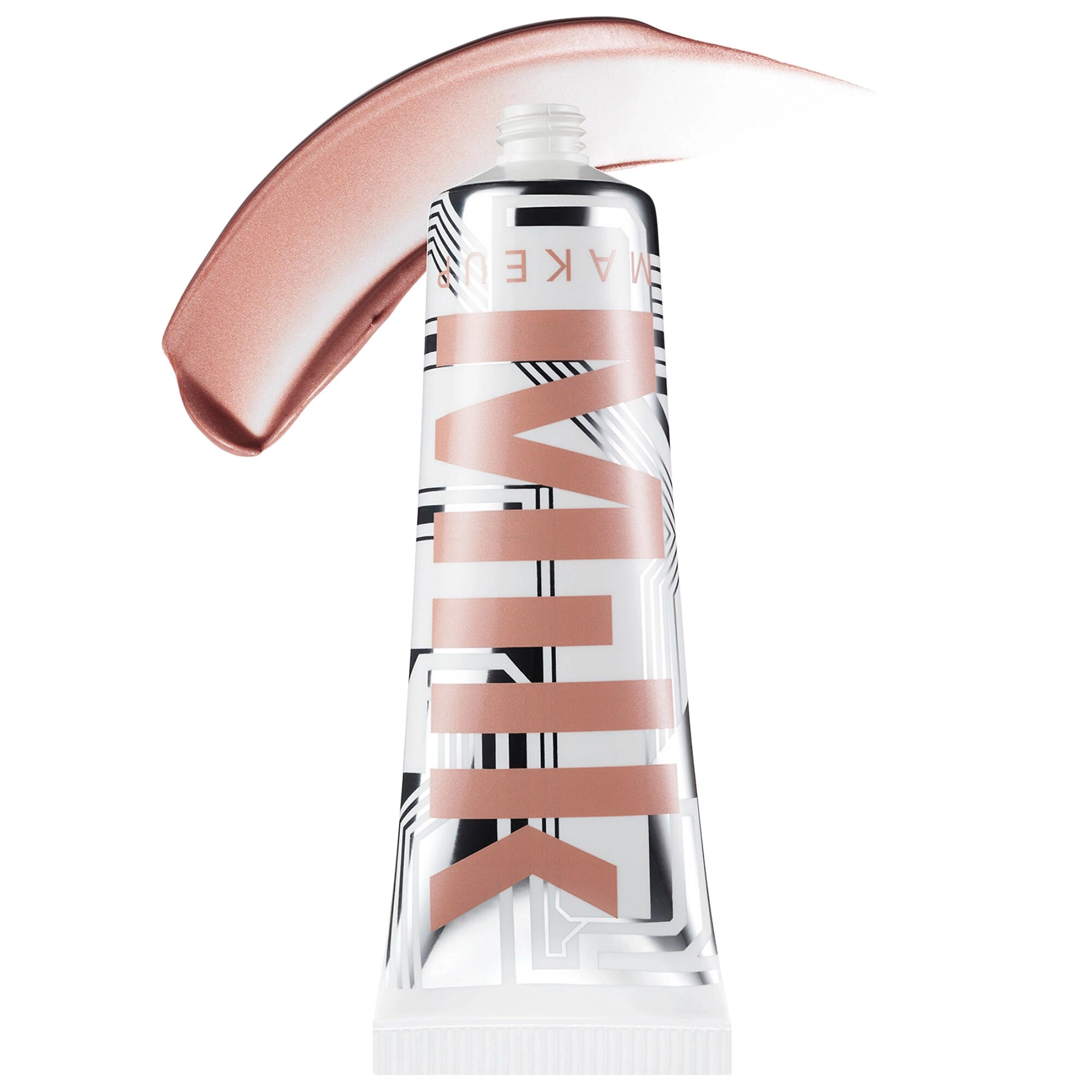 MILK MAKEUP Bionic Glow Illuminating Liquid Highlighter with Hyaluronic Acid - Virtual, Luminous Peach