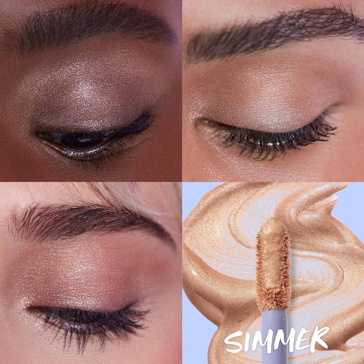 Kosas 10-Second Eye Gel Watercolor Eyeshadow - Simmer, Neutral Beige Champagne - Image 3