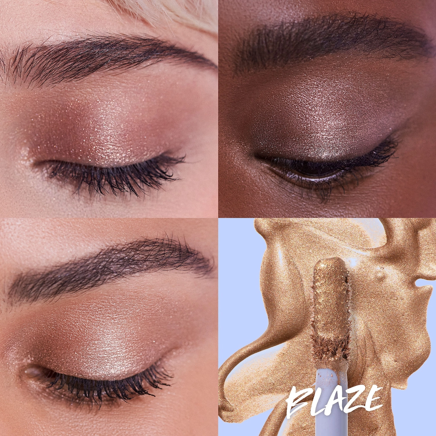 Kosas 10-Second Eye Gel Watercolor Eyeshadow Color: Blaze - Neutral Bronze - Image 3