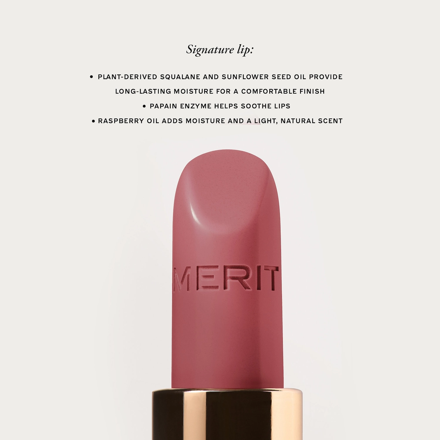 MERIT Signature Lip Lightweight Lipstick Color: Millennial - Classic Pink - Image 8