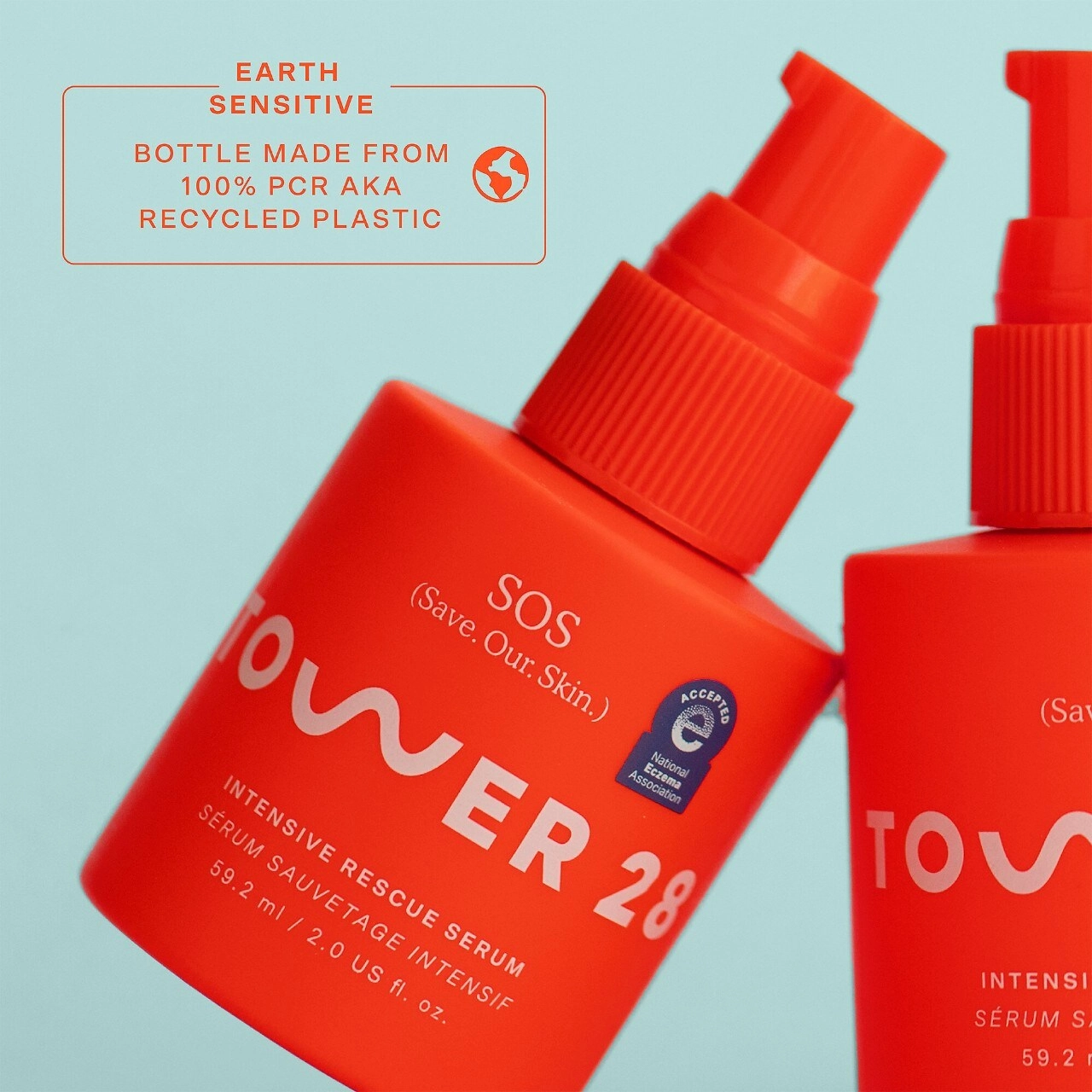 Tower 28 Beauty SOS Intensive Redness Relief Serum 2 oz / 59 mL Vegan - Image 9