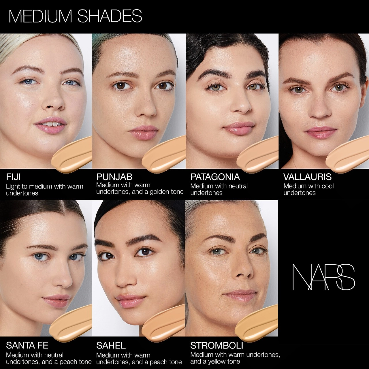 NARS Light Reflecting Advanced Skincare Foundation Color: Vallauris - M1.5 - Medium with Cool Undertones - Image 3