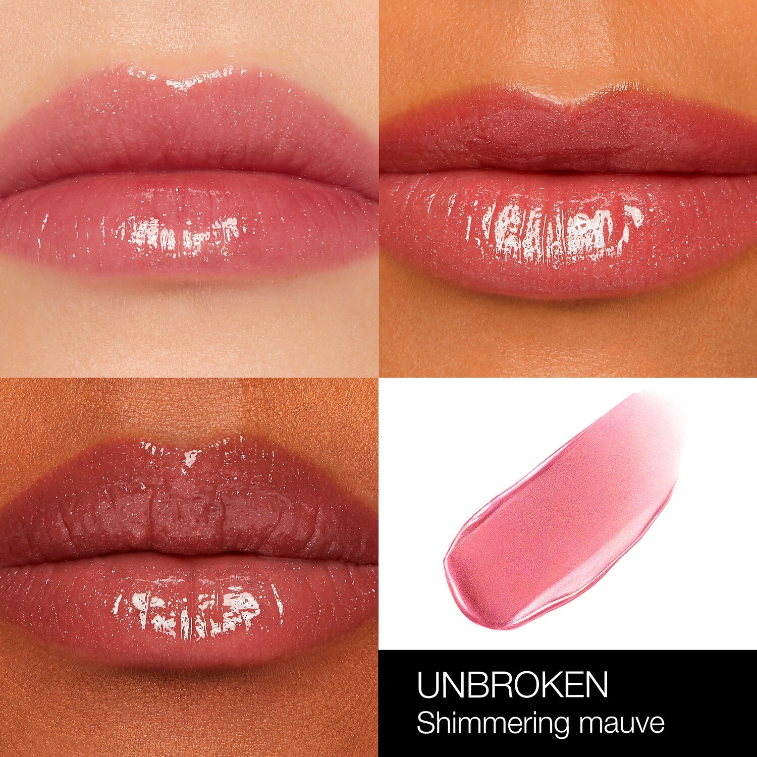 NARS Afterglow Lip Shine Gloss Color: Unbroken - shimmering mauve - Image 5