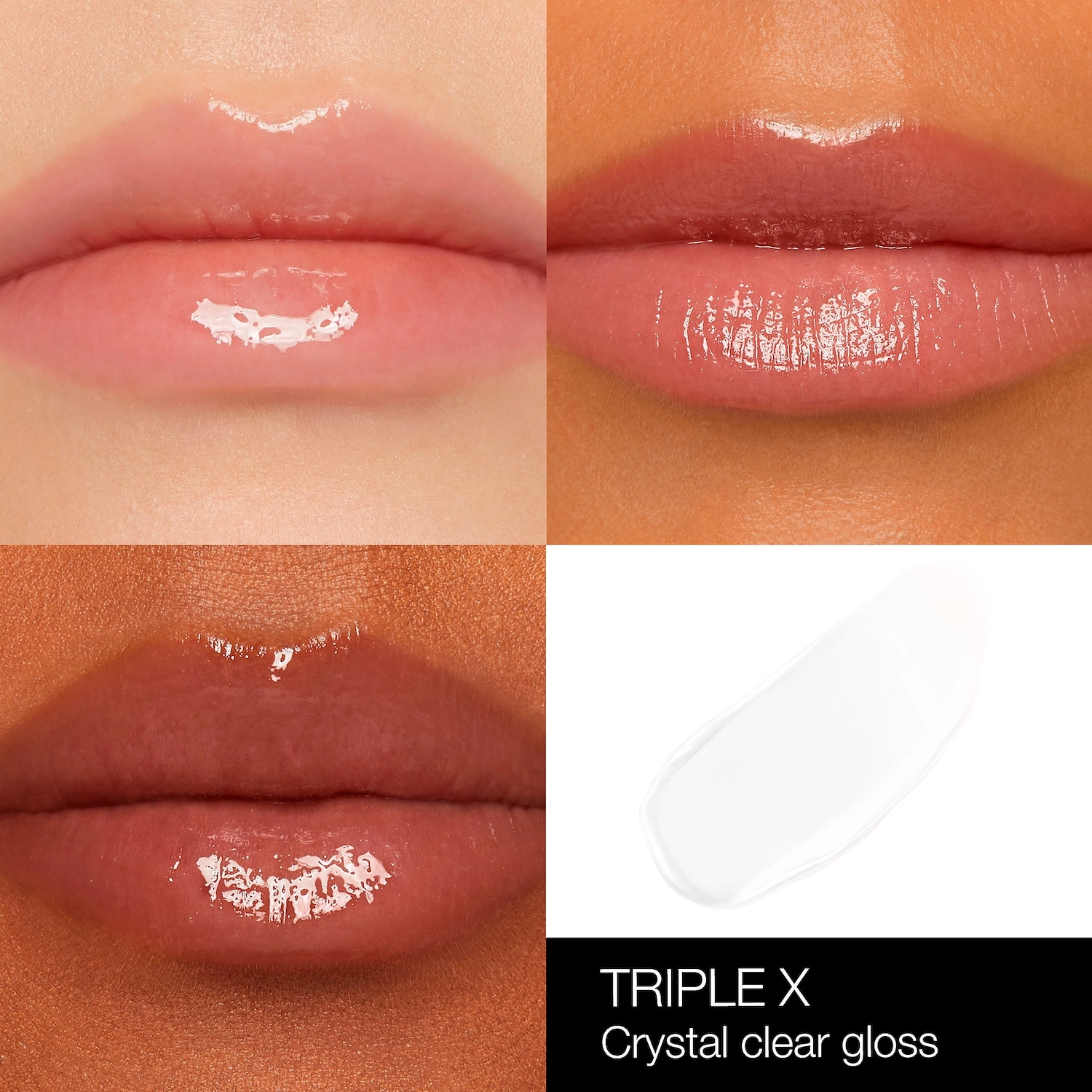 NARS Afterglow Lip Shine Gloss Color: Triple X - crystal clear gloss - Image 4