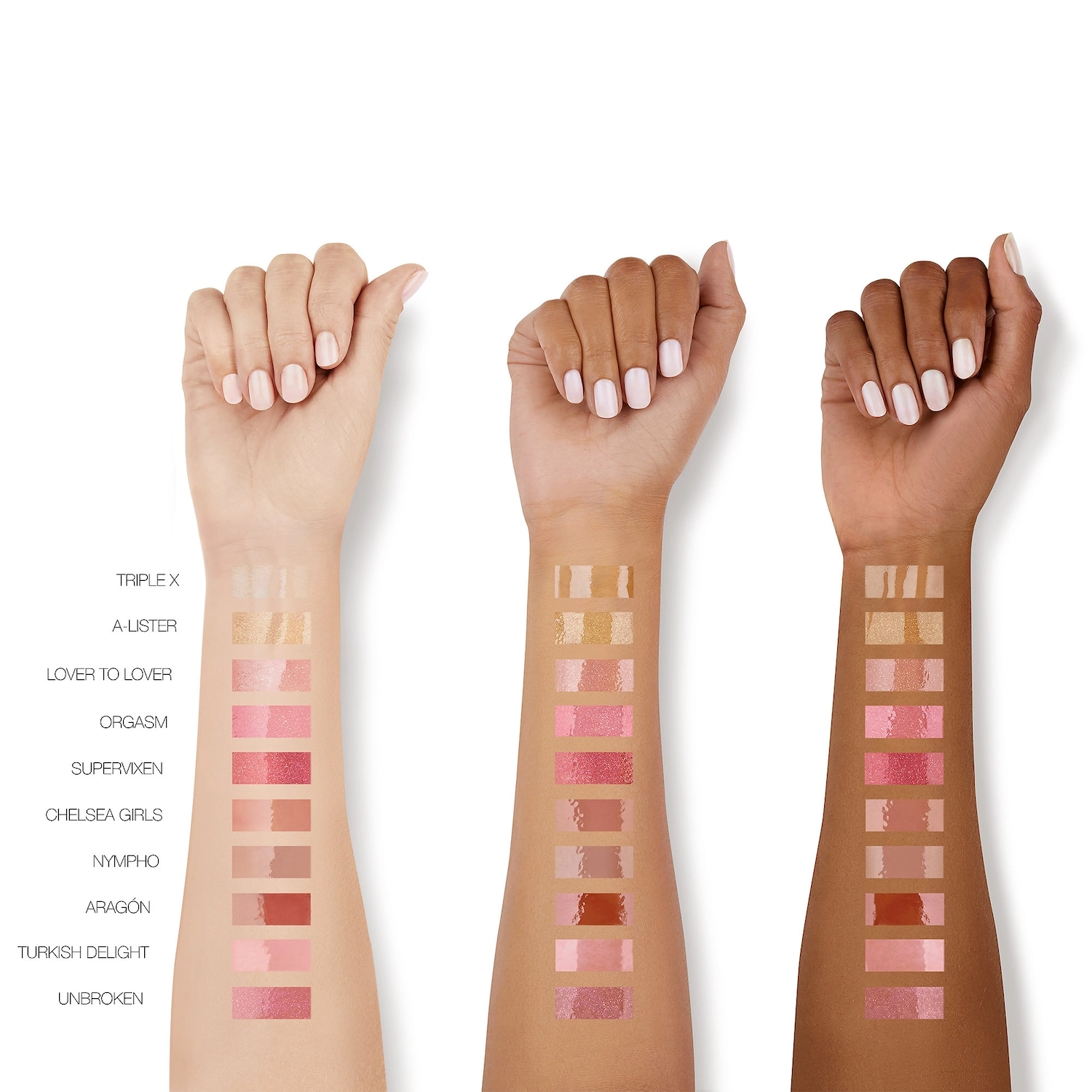 NARS Afterglow Lip Shine Gloss Color: Triple X - crystal clear gloss - Image 2