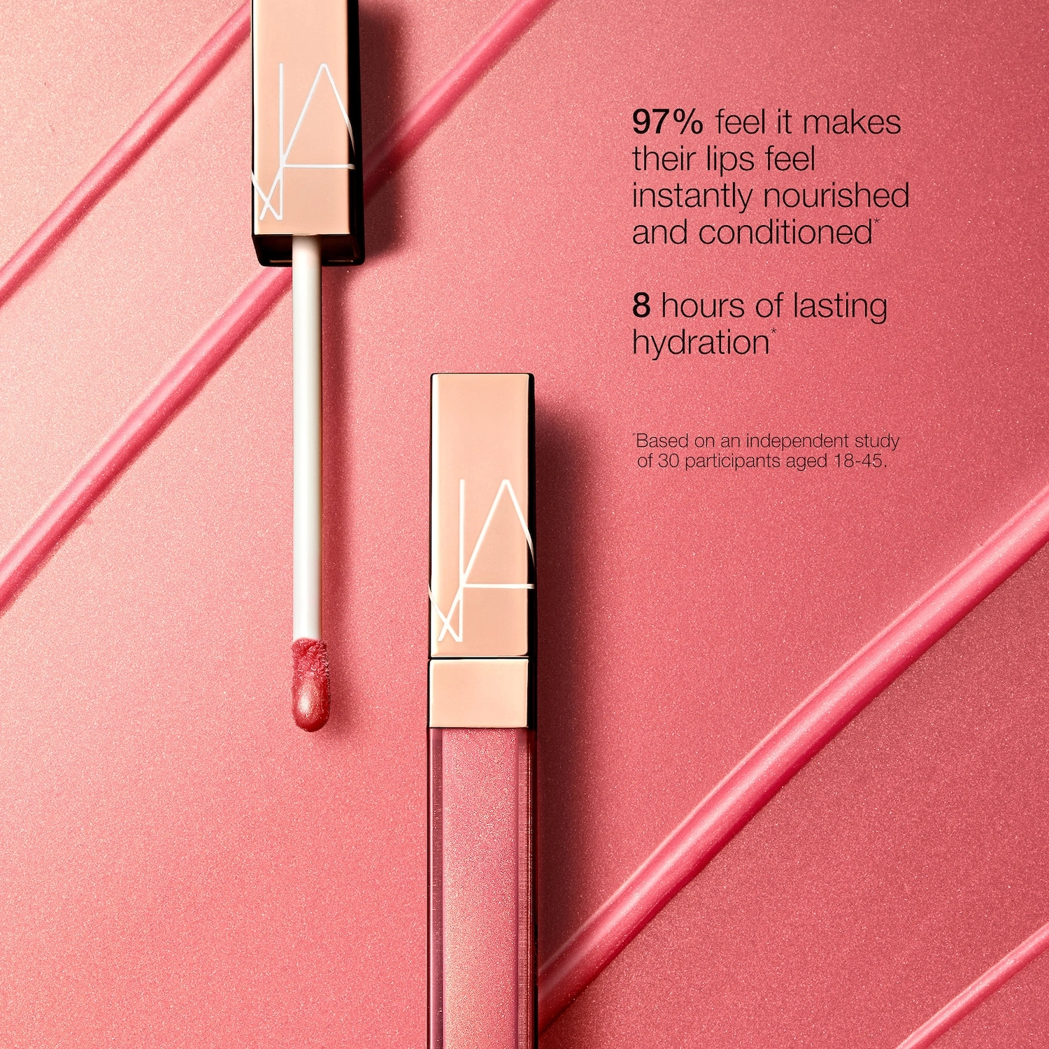 NARS Afterglow Lip Shine Gloss Color: Triple X - crystal clear gloss - Image 7