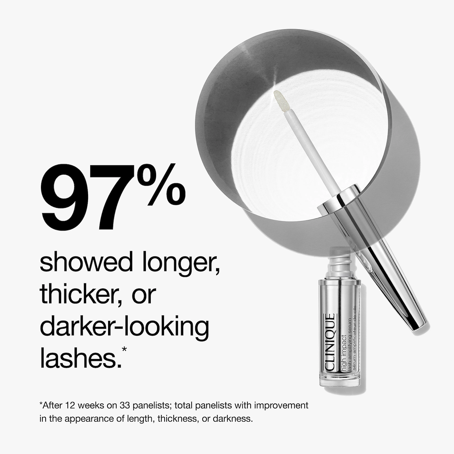 CLINIQUE High Impact™ Lash Amplifying Serum - Volumizing, Lengthening, Hyaluronic Acid, Fragrance-Free, Paraben-Free - Image 2