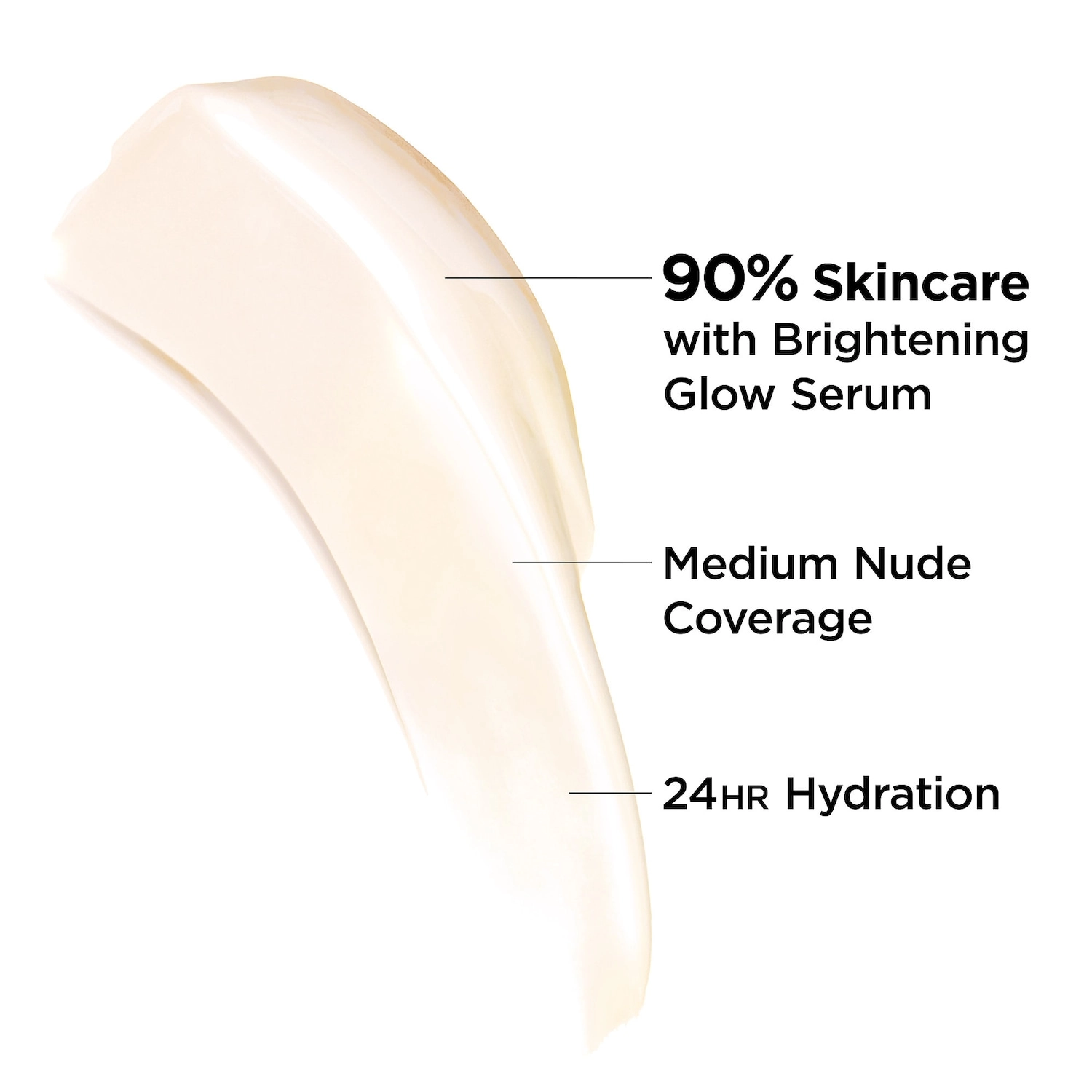 IT Cosmetics CC+ Nude Glow Lightweight Foundation + Glow Serum with SPF 40 and Niacinamide - Color: Fair Porcelain - Image 4