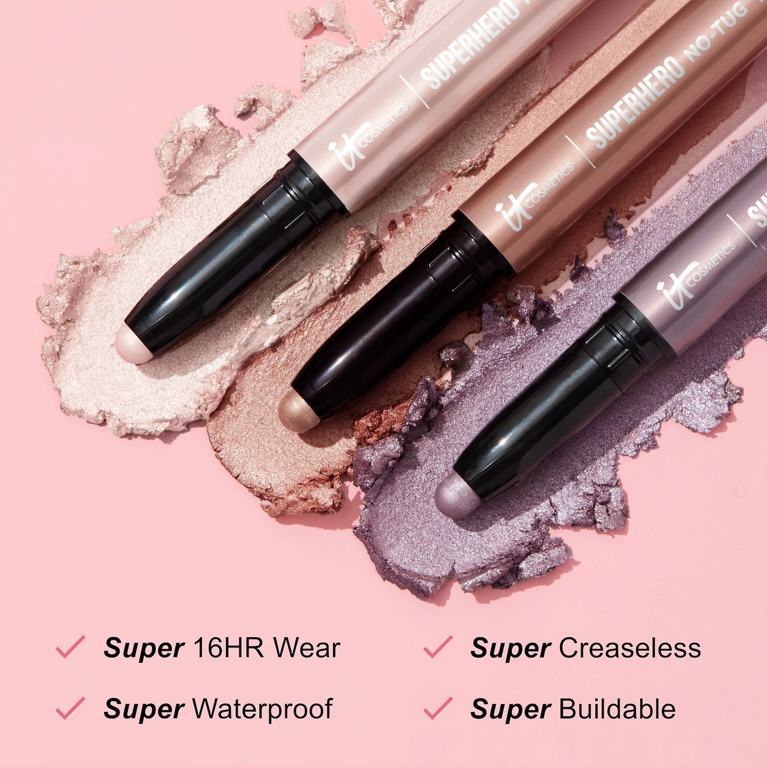 IT Cosmetics Superhero No-Tug Waterproof Eyeshadow Stick in Silk Armor - Image 5