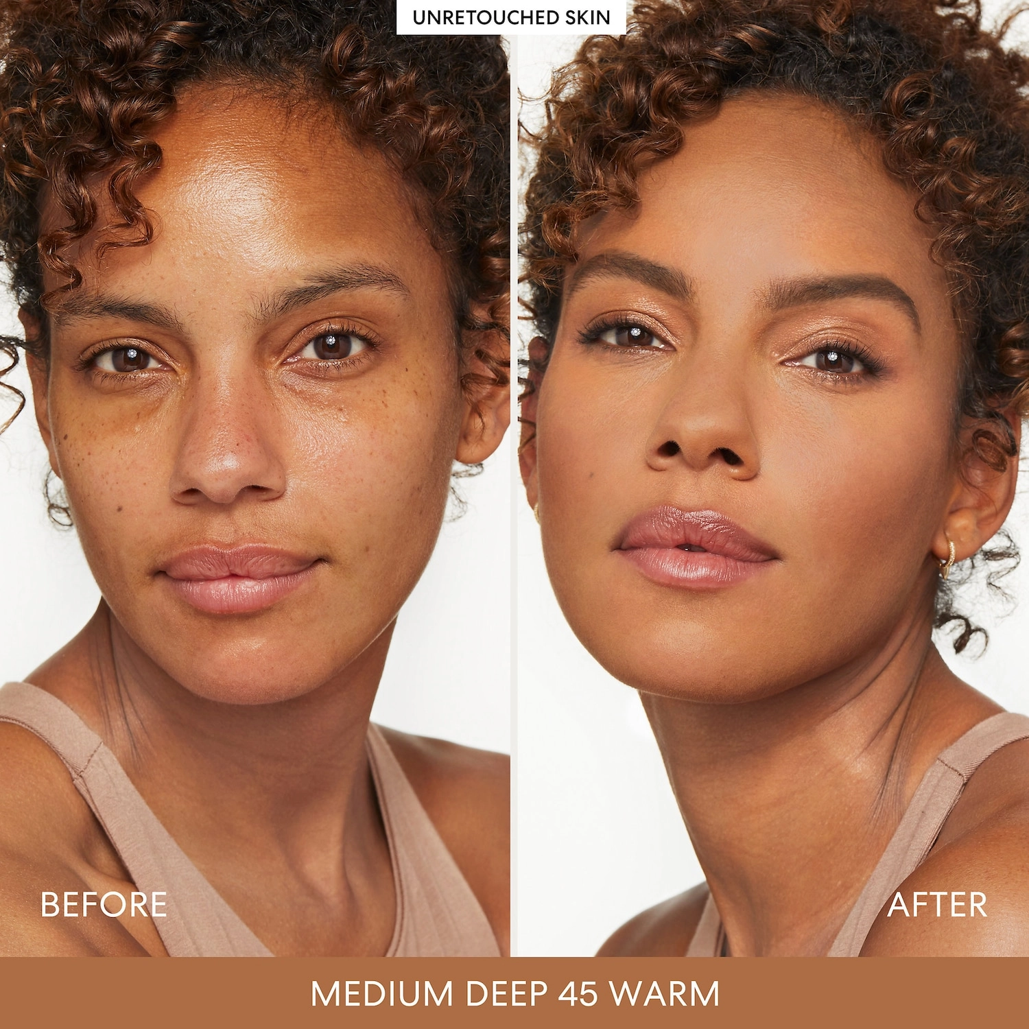 bareMinerals BAREPRO 16-HR Skin-Perfecting Powder Foundation Color: Medium Deep 45 Warm - Image 4