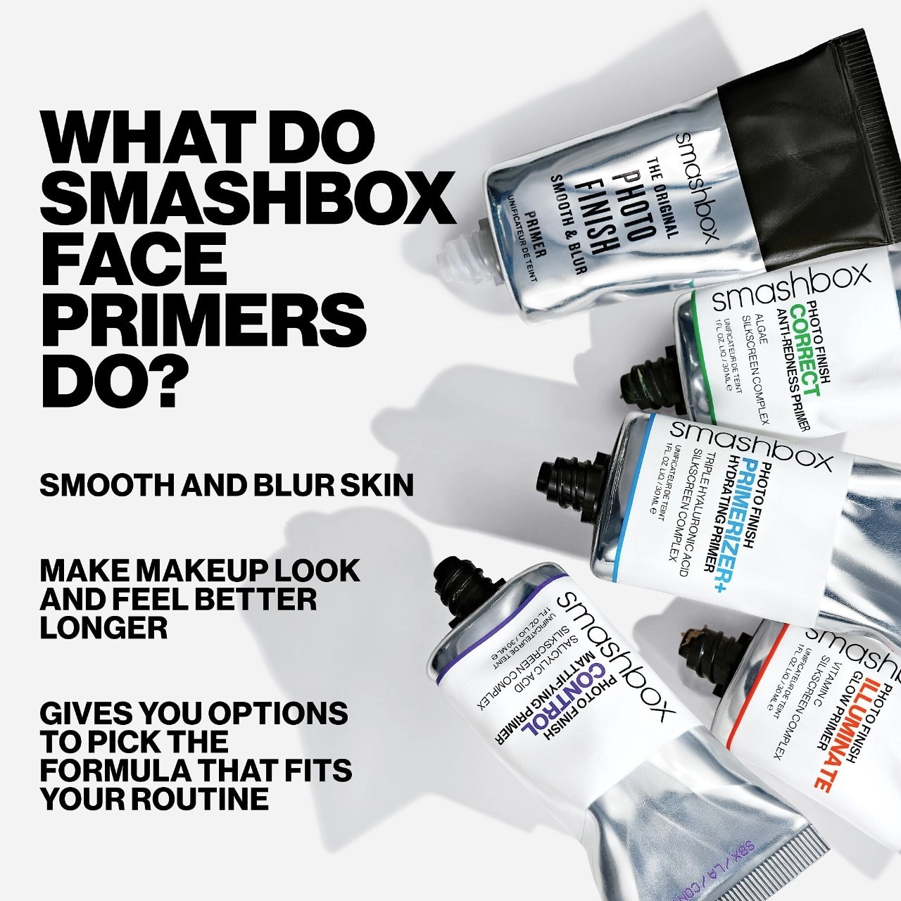 Smashbox Mini Photo Finish Smooth & Blur Oil-Free Foundation Primer 0.34 oz/10 ml Vegan Natural Finish - Image 7