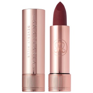 Anastasia Beverly Hills Matte & Satin Velvet Lipstick Color: Rum Punch - Mauve Red with a Matte Finish