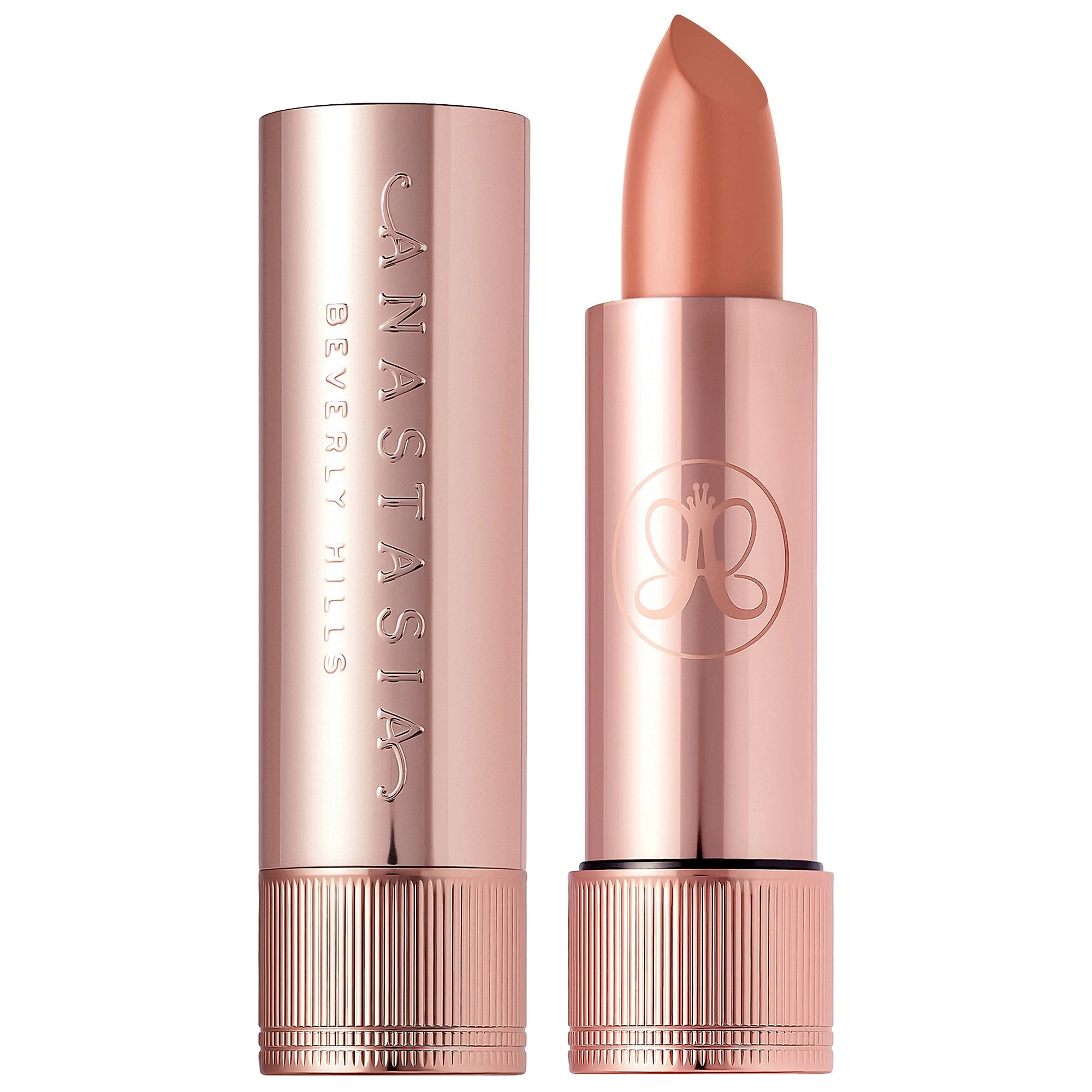 Anastasia Beverly Hills Matte & Satin Velvet Lipstick Color: Warm Peach