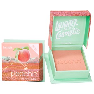 Benefit Cosmetics Peachin Silky-Soft Powder Blush - Golden Peach, Shimmer Satin Matte