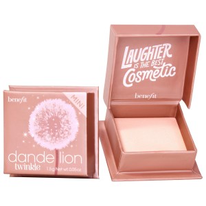 Benefit Cosmetics Dandelion Twinkle Highlighter - Mini Size, Soft Nude-Pink, Shimmer Finish