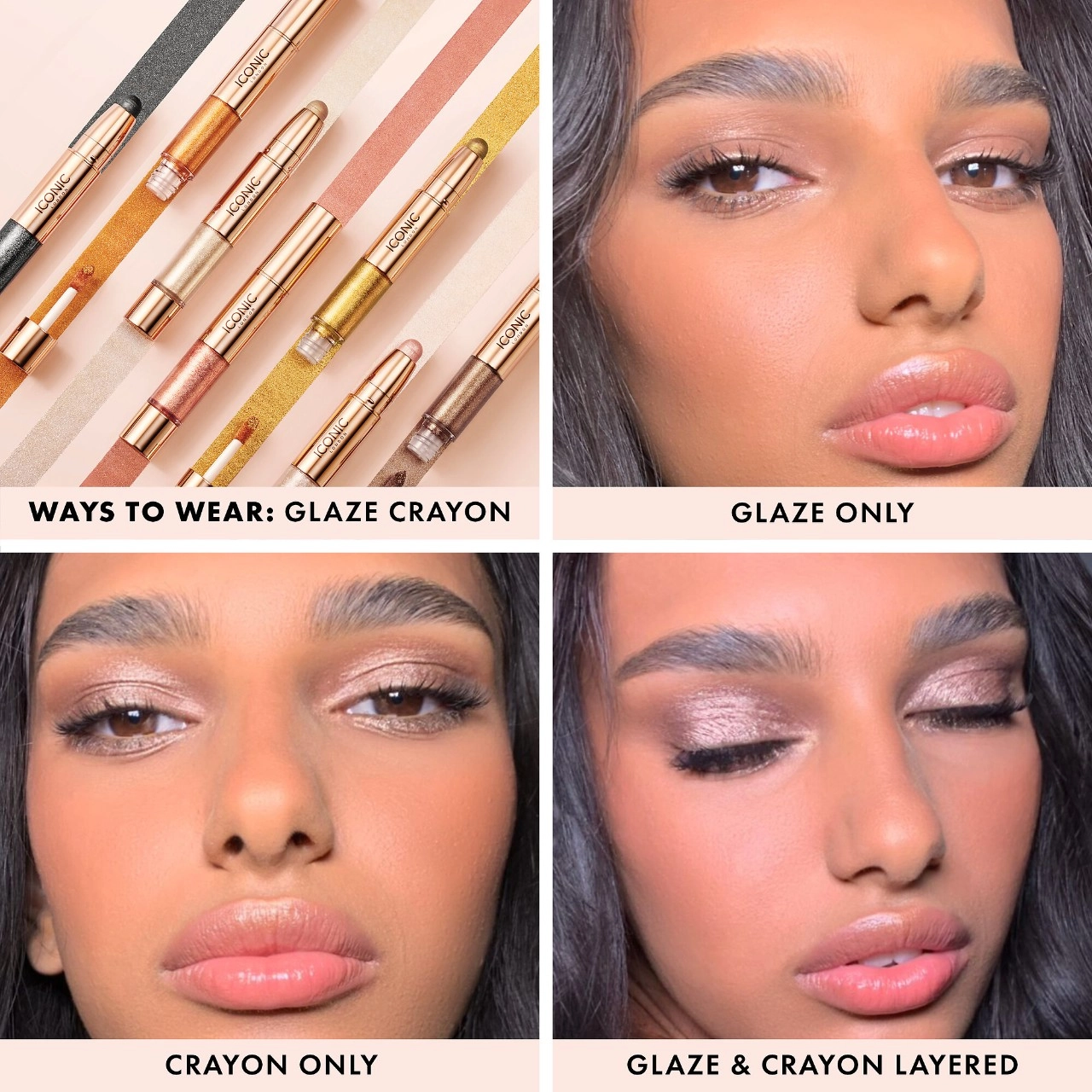 Iconic London Glaze Dual Ended Eyeshadow Crayon in Lava - Copper - Image 7