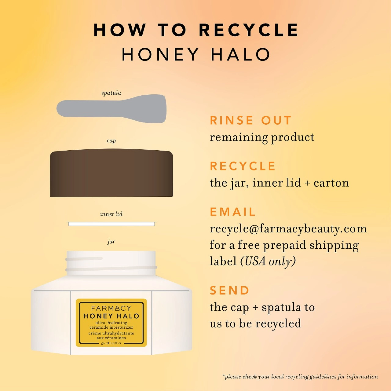 Farmacy Honey Halo Ultra-Hydrating Ceramide Moisturizer 0.8 oz/25 mL for Dry Skin - Image 7