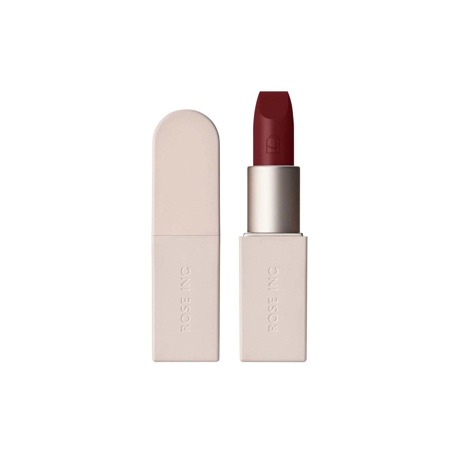 ROSE INC Satin Lip Color Refillable Hydrating Lipstick - Poised, Deep Brick - Image 13