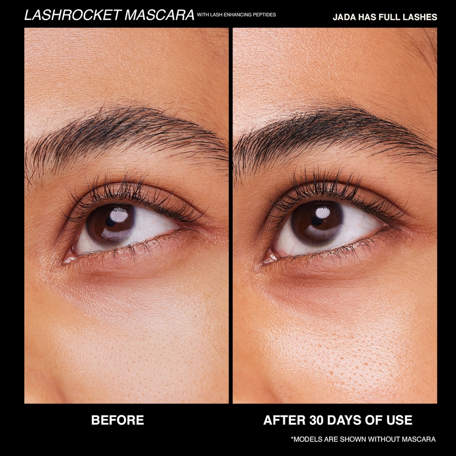 Freck Beauty LASHROCKET MASCARA with Lash Enhancing Peptides - Black, Vegan, Volumizing, Clean - Image 2
