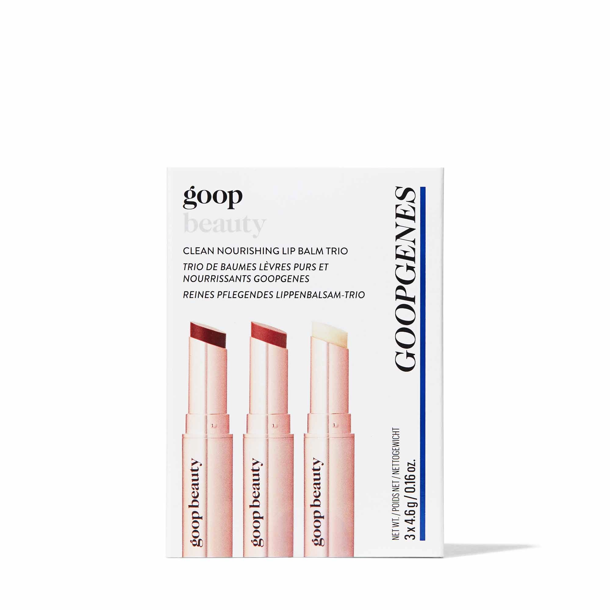 GOOPGENES Clean Nourishing Lip Balm Trio - Fete Color Vegan - Image 9