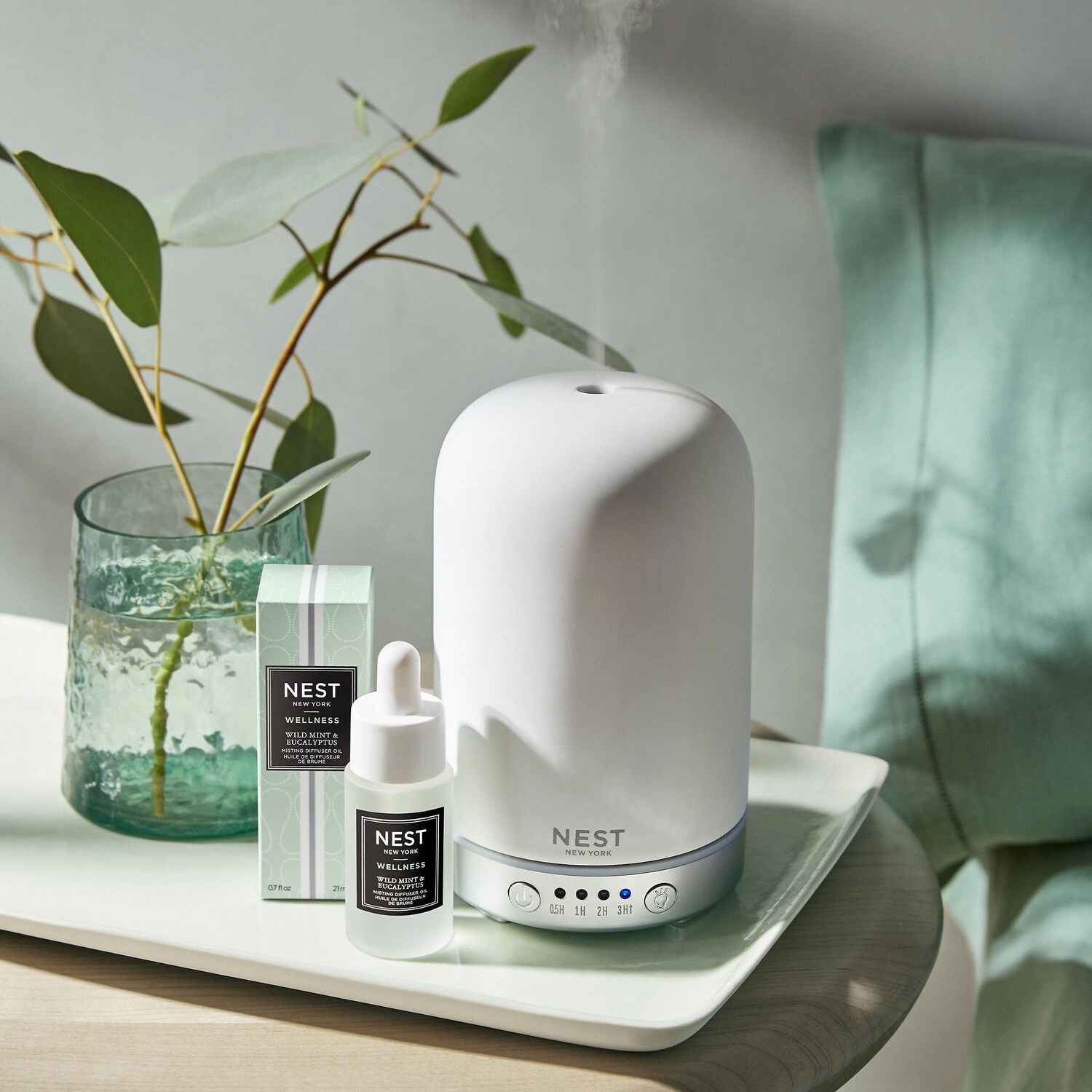 NEST New York Wild Mint & Eucalyptus Misting Diffuser Oil 0.5 oz/15 mL Vegan - Image 3