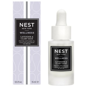 NEST New York Lavender & Clary Sage Misting Diffuser Oil 0.5 oz/15 mL Vegan