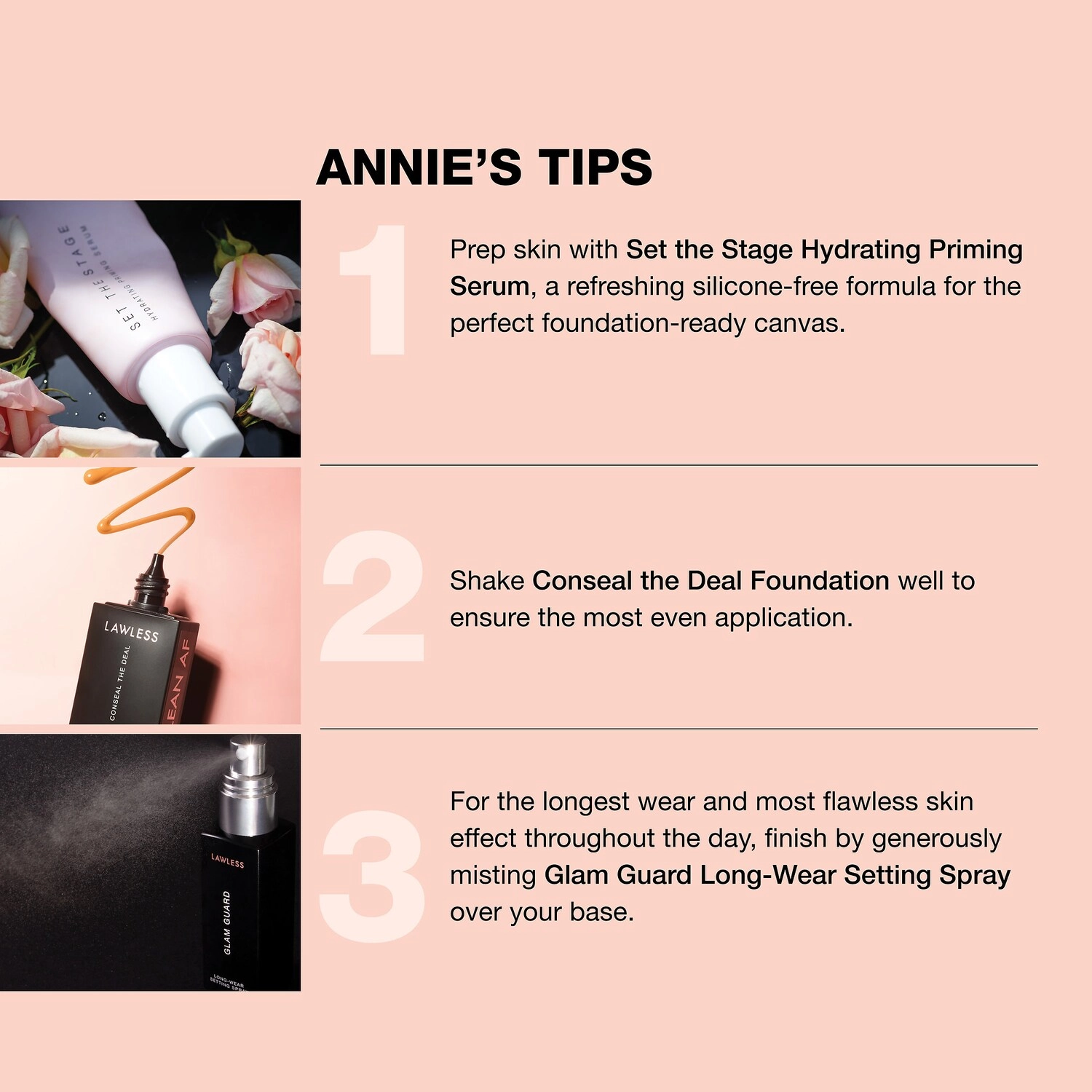 LAWLESS Conseal The Deal Long-Wear Full-Coverage Foundation Color: Suede - Image 8