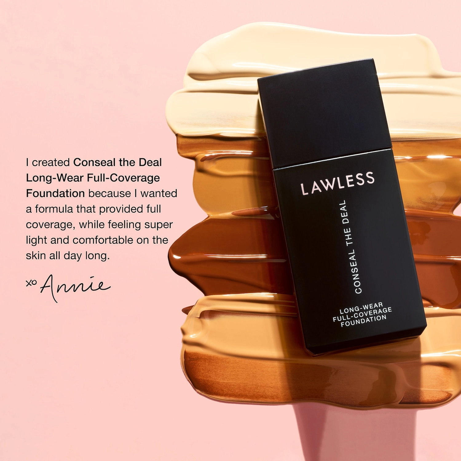 LAWLESS Conseal The Deal Long-Wear Full-Coverage Foundation Color: Suede - Image 9