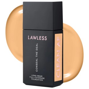 LAWLESS Conseal The Deal Long-Wear Full-Coverage Foundation - Palo Santo, Medium-Tan with Soft Peach Undertones