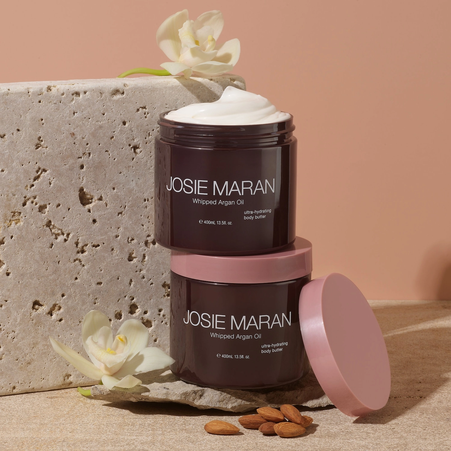 Josie Maran Whipped Argan Oil Body Butter Vanilla Apricot 13.5 oz/400 mL - Image 7