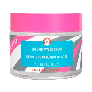 First Aid Beauty Hello FAB Coconut Water Cream 1.7 oz/50 mL - Hydrating Moisturizer for Combination Skin