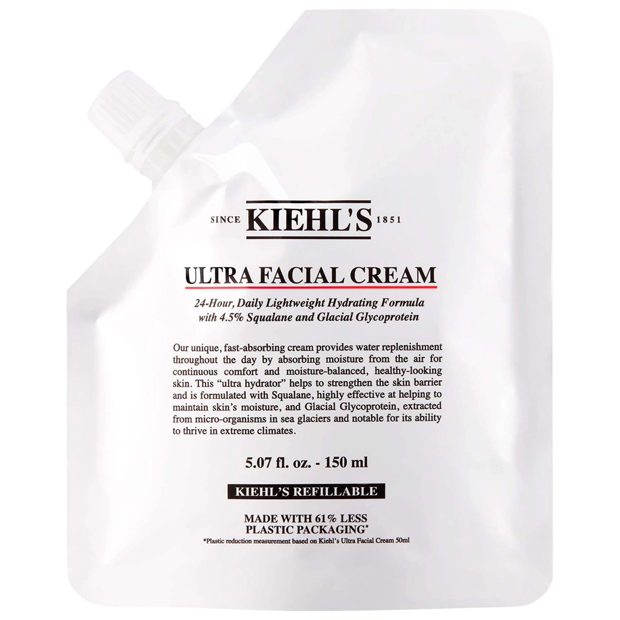 Kiehl's Since 1851 Ultra Facial Refillable Moisturizing Cream with Squalane 5 oz / 150 mL Refill