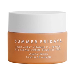 Summer Fridays Light Aura Vitamin C + Peptide Eye Cream 0.5 oz/15 mL Vegan Dark Circles