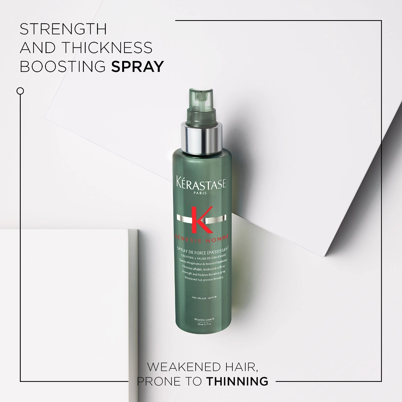 Kérastase Genesis Homme Hair Thickening Spray for Men 5.1 oz / 150 mL - Image 3