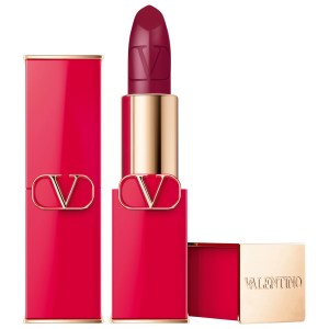 Valentino Rosso Valentino High Pigment Refillable Lipstick Color: 505R Fearless Violet - Deep Berry Satin Finish Hydrating