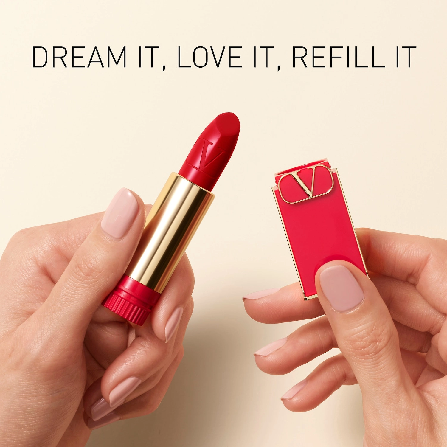 Valentino Rosso Valentino High Pigment Refillable Lipstick Color: 602R Stellar Note - Deep Grey Purple Satin Finish Hydrating - Image 6