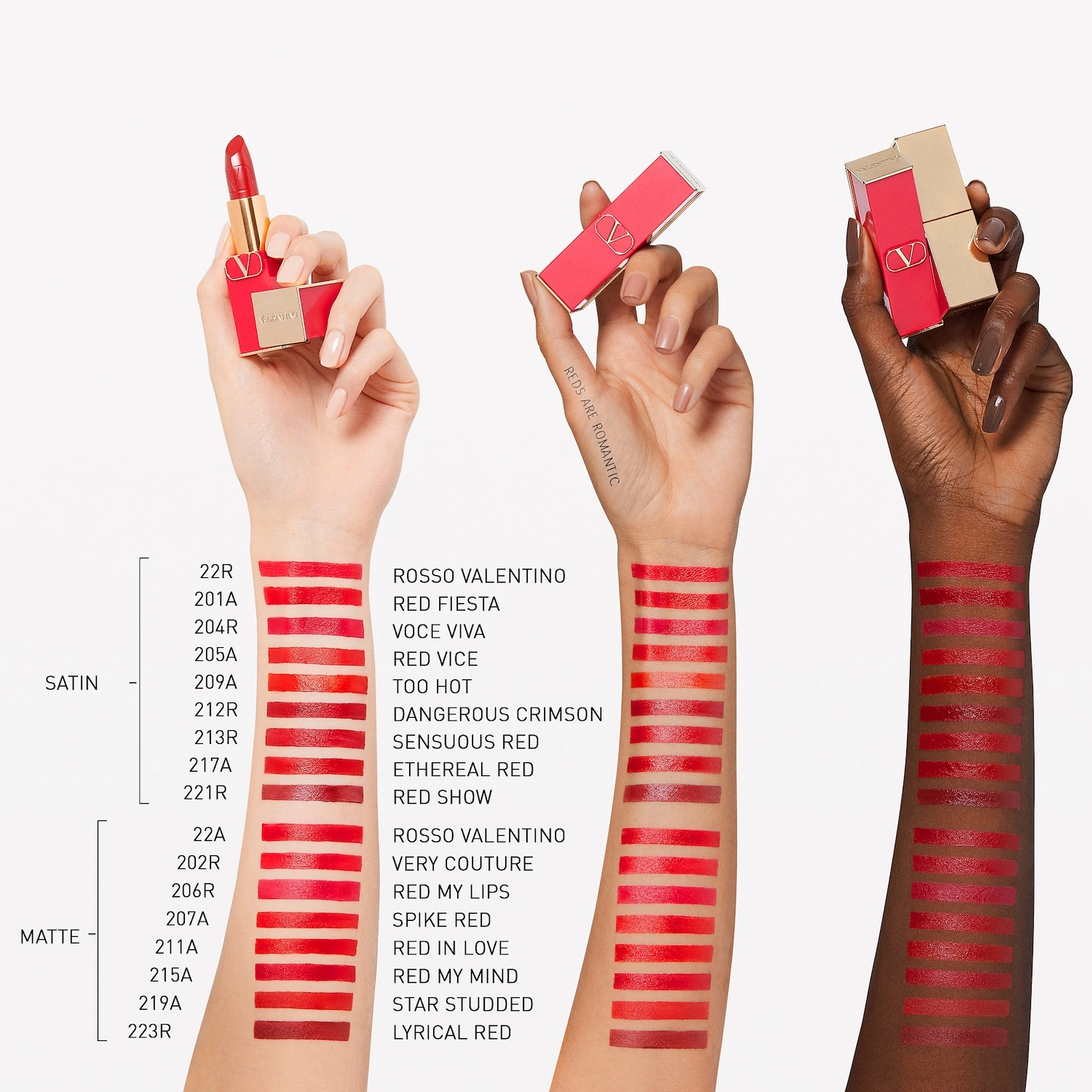 Valentino Rosso Valentino High Pigment Refillable Lipstick Color 219A Star Studded - Red Orange - Image 5