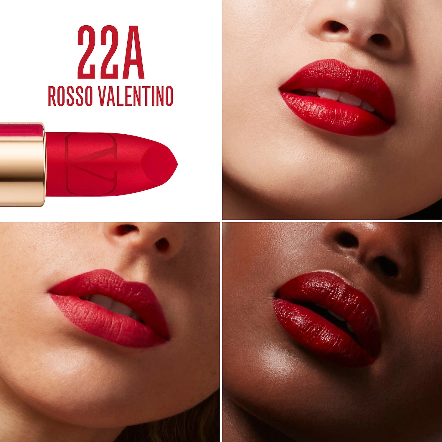 Valentino Rosso Valentino High Pigment Refillable Lipstick Color: 22A Rosso Valentino - Image 2