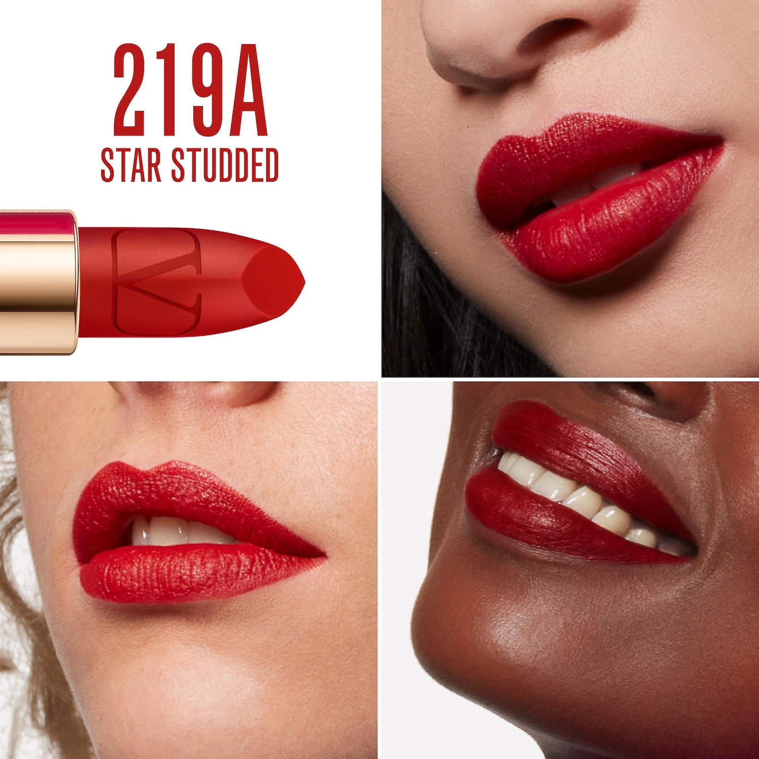Valentino Mini Rosso Valentino Lipstick Color: 219A Star Studded - Image 7