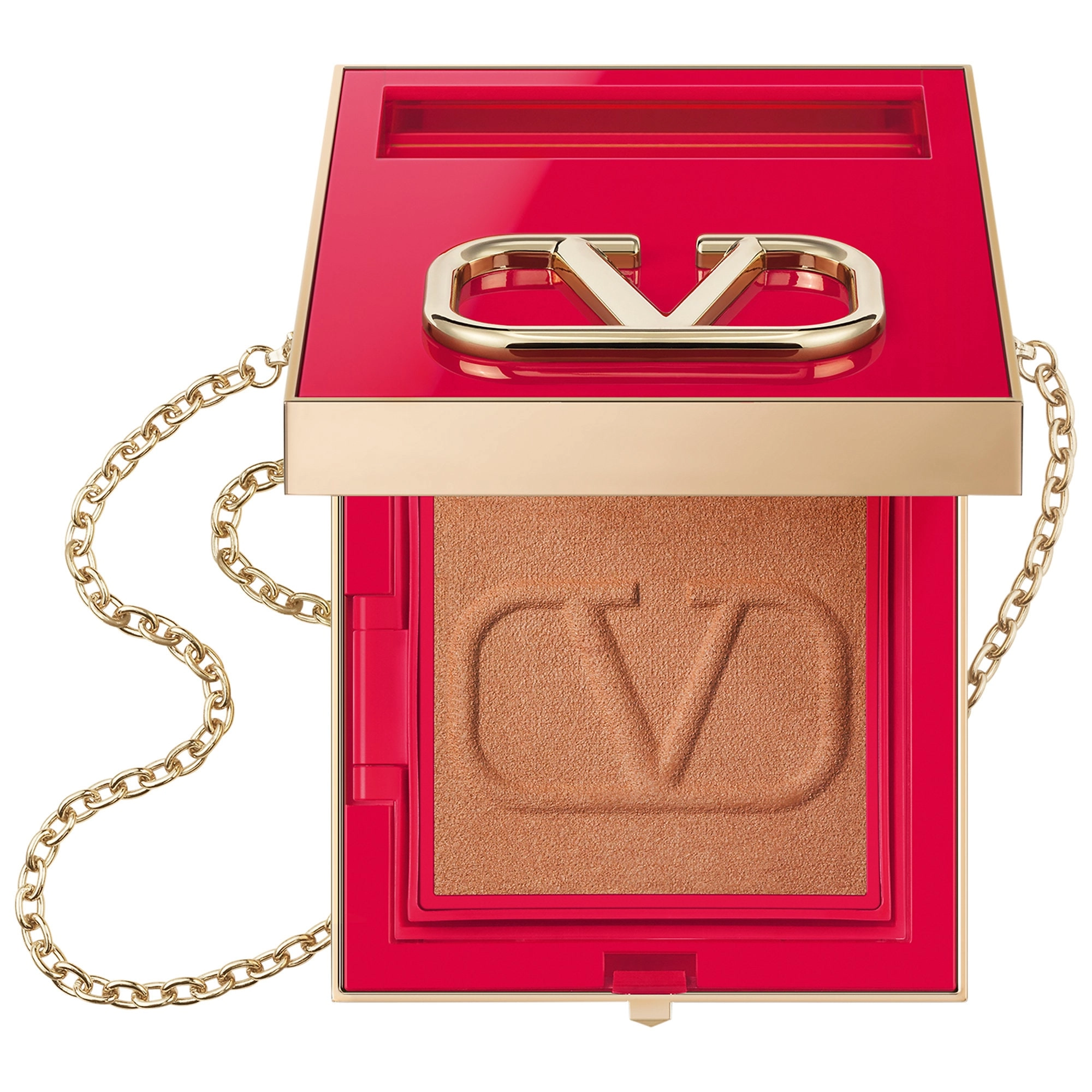 Valentino Go-Clutch Refillable Radiant Setting Powder 04 Finishing Powder - Medium Deep