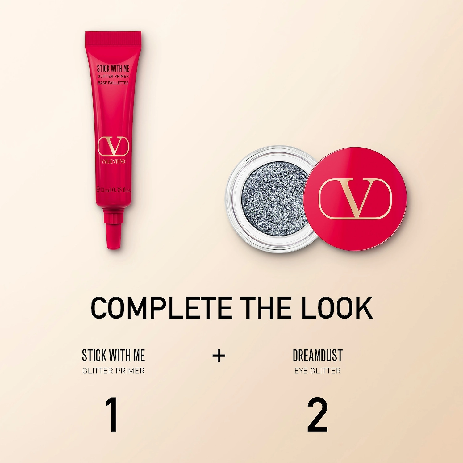 Valentino Dreamdust Glitter Eyeshadow Color: 04 Skydust - Denim Blue Reflections - Image 5