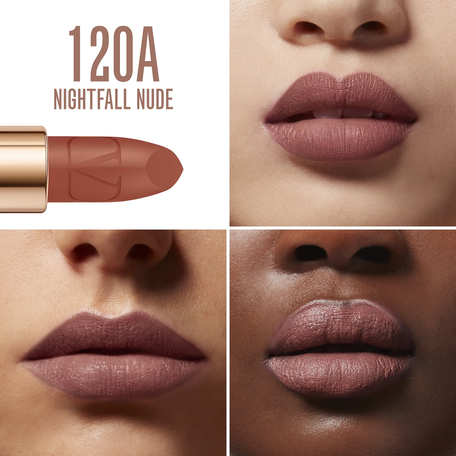 Valentino Rosso Valentino High Pigment Refillable Lipstick Color: 120A Nightfall Nude - Image 2