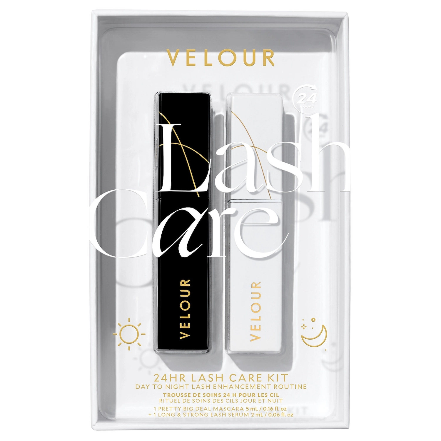 Velour Lashes 24hr Lash Care Kit Vegan Long & Strong Lash Serum + Pretty Big Deal Mascara - Image 2