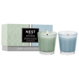 NEST New York Mini Wellness Candle Duo - Vegan, Phthalate-Free, Paraben-Free, Sulfate-Free, Cruelty-Free
