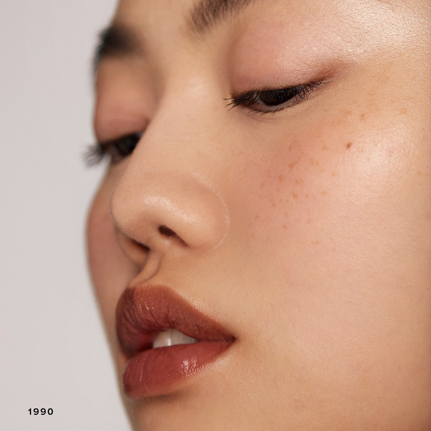 MERIT Signature Lip Lightweight Lipstick Color: 1990 - Deep Brown Vegan - Image 4