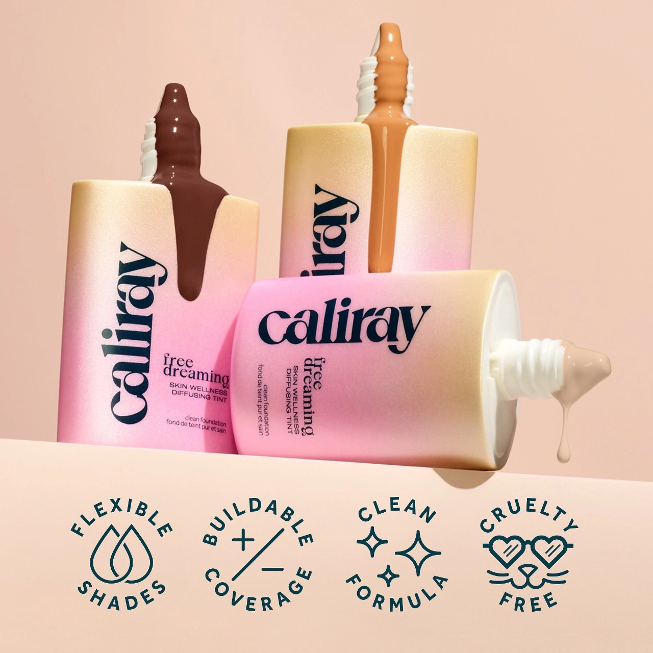 Caliray Freedreaming Blurring Lightweight Skin Tint Color: The 2 - Very Light with a Neutral Undertone - Image 7