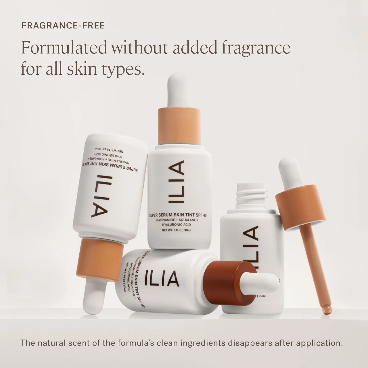 ILIA Super Serum Skin Tint SPF 40 Foundation Color: Perissa ST17.5 - Extra Deep with Golden Undertones - Image 3