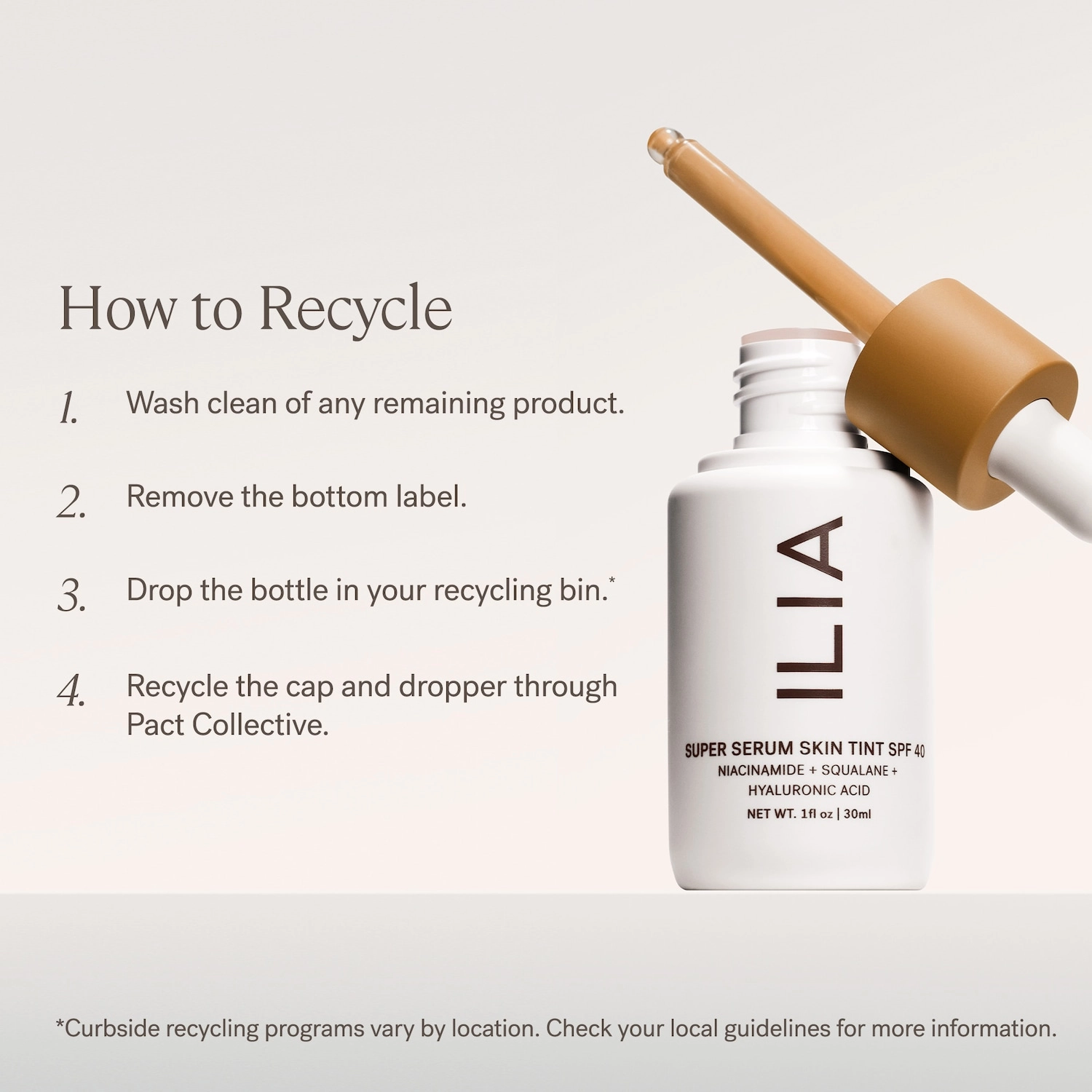 ILIA Super Serum Skin Tint SPF 40 Foundation Color: Perissa ST17.5 - Extra Deep with Golden Undertones - Image 10