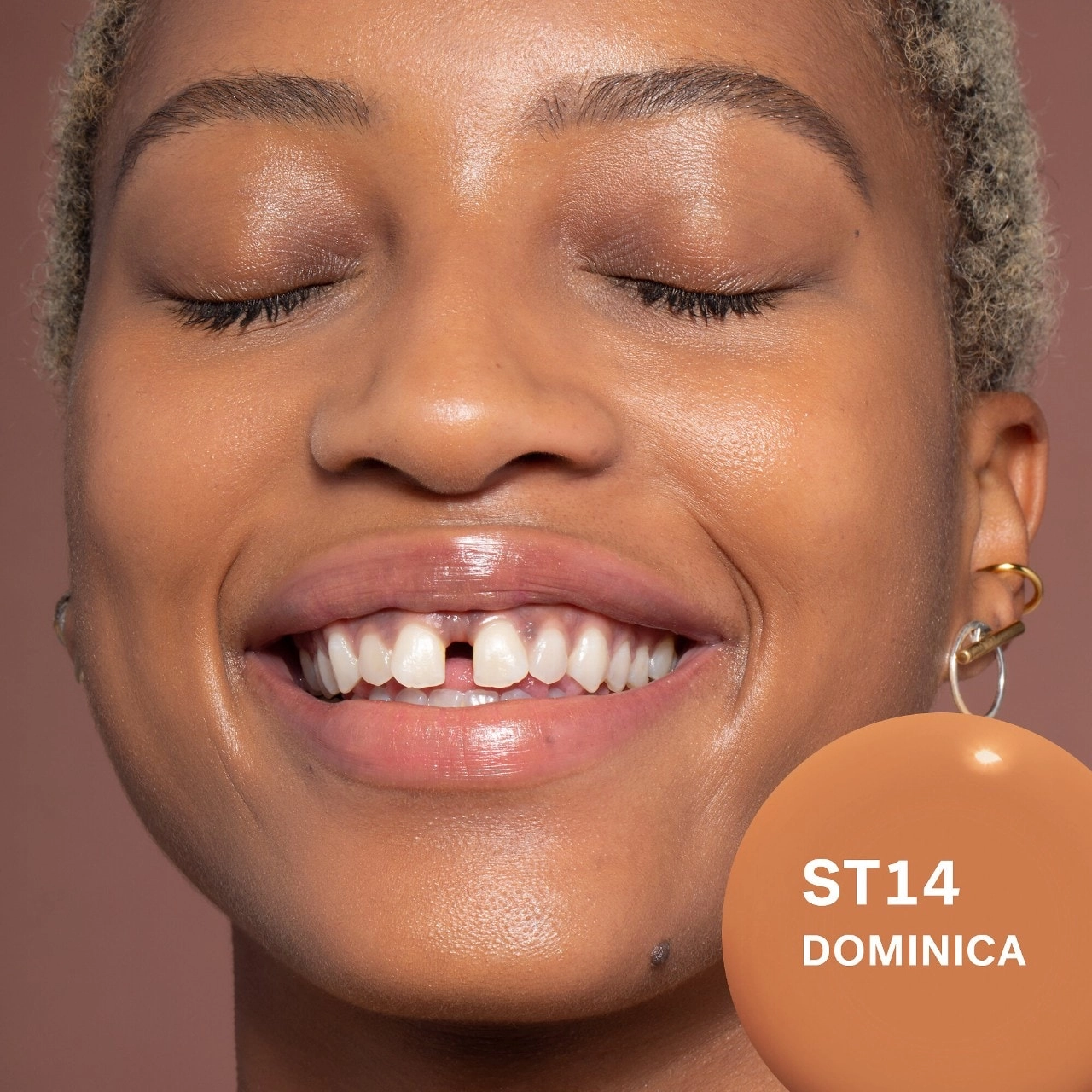 ILIA Super Serum Skin Tint SPF 40 Foundation Color: Dominica ST14 - Deep with Neutral Undertones - Image 2