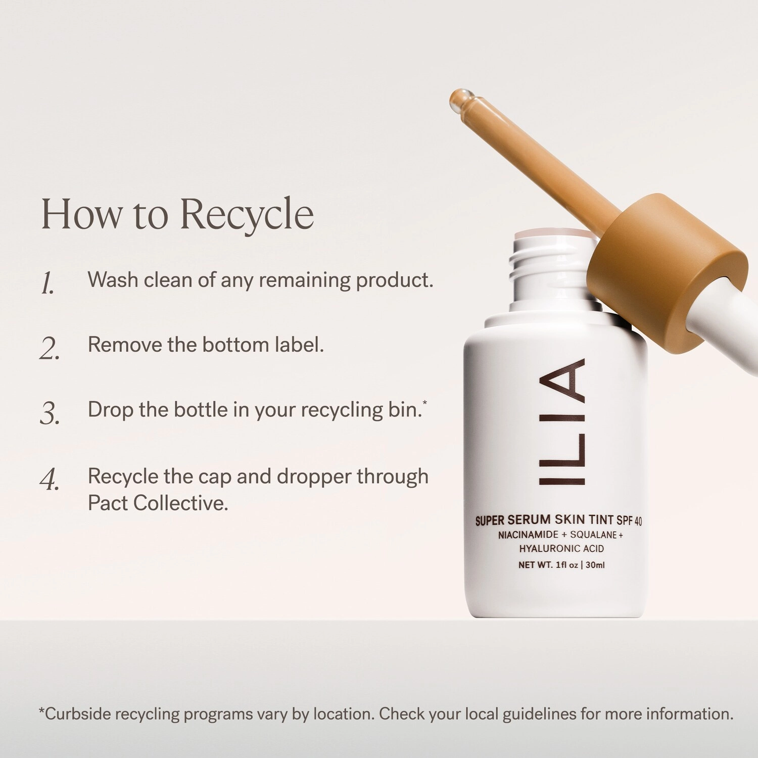 ILIA Super Serum Skin Tint SPF 40 Foundation Color: Kokkini ST12 - Medium with Neutral Warm Undertones - Image 9